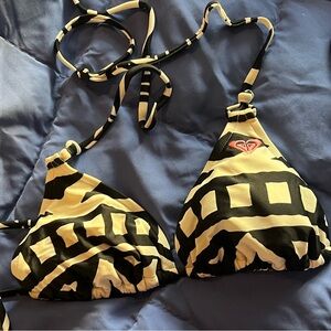 Roxy Black and white Bikini Top